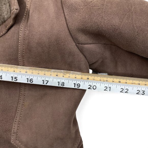 Vintage Sheepskin Shearling Jeno De Paris Women's 14 Canada Made Coat Jacket - Picture 6 of 14